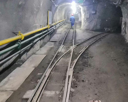 井下现场测量道岔