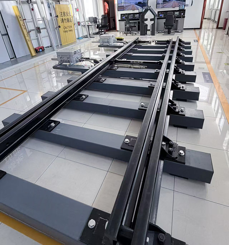 地铁手摇教学道岔